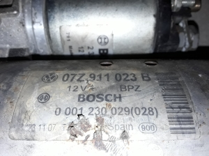 Volkswagen Touareg I (2002–2010) Anlasser 07Z911023B - 2