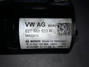 Seat Ibiza 6J5,6P1 (2008–2017) Starter 02T911023R - 2