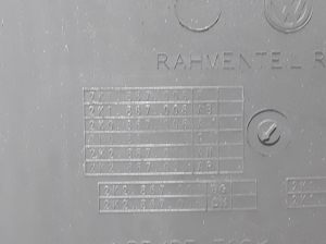   Verkleidung Tür vorne  - 2K1867006 