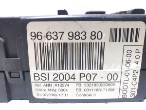 Citroen Berlingo (1996–2007) Control unit BSI 2004 P07-00    96 637 983 80 - 2