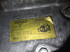 FIAT 500 (2007–2026) A/C compressor 5A7875200 - 3