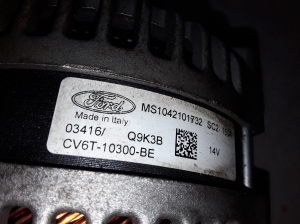 Ford EcoSport (2013–2026) Lichtmaschine CV6T10300BE - 2