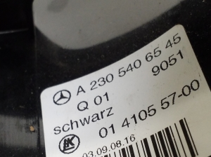 Mercedes Benz SL-Class 230 (2001–2012) Stūres statņa apdare A2305406545 - 3