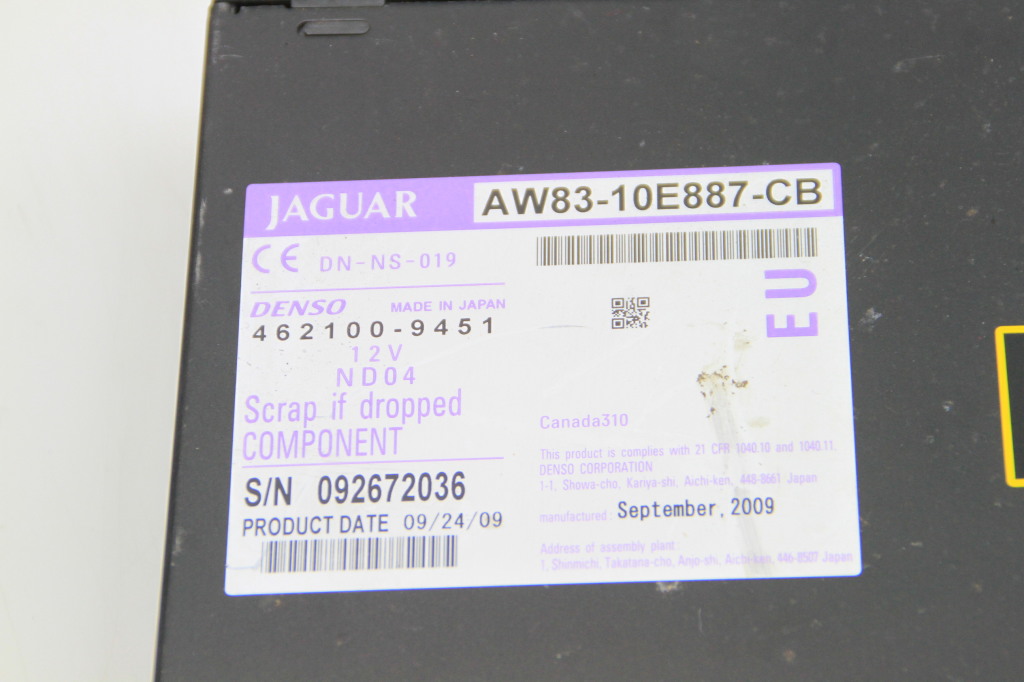 JAGUAR XF CD Changer AW8310E887CB 25581262