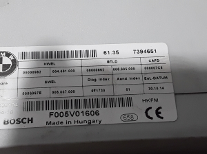 BMW 5 SERIES F11 (2010–2017) Control unit 7394651 - 2