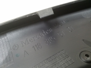 Mercedes Benz CLA-Class W118 (2019–2026) Front bumper lower spoiler A1188855101 - 5