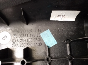 Mercedes Benz SL-Class 230 (2001–2012) Center console A2306809139 - 5