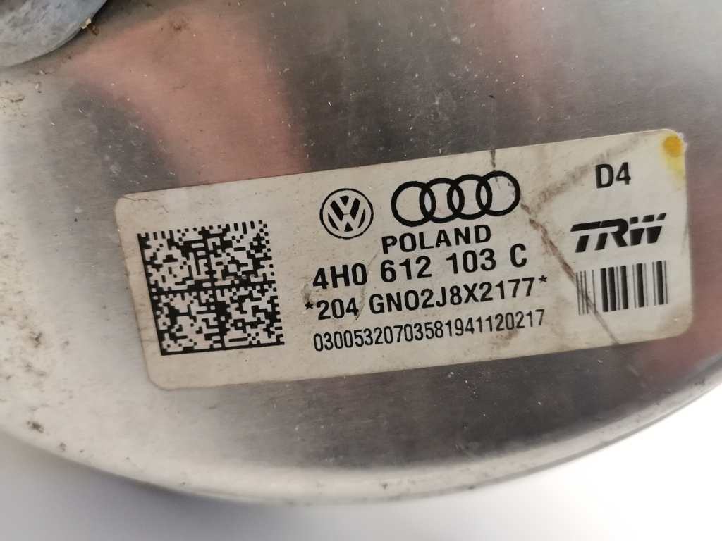 AUDI A8 D4/4H (2010-2018) Booster de servofrein 4H0612103C 21187580