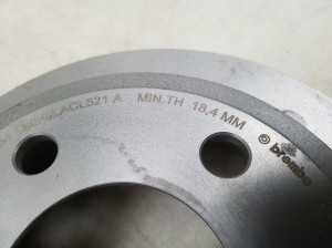 BMW 3 SERIES F34 (2011–2026) Rear brake disc 09B33811 - 2