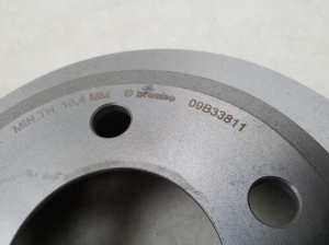 BMW 3 SERIES F34 (2011–2026) Rear brake disc 09B33811 - 3