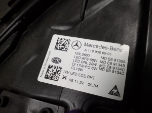 Mercedes Benz CLA-Class W118 (2019–2026) Esituli A1189066901 - 5
