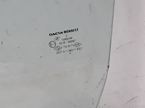 Dacia Logan I (2004–2012) Fenster Scheibe Tür vorne 8200825162 - 2