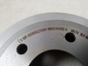 BMW X1 E84 (2009–2015) Rear brake disc 09B33821 - 5