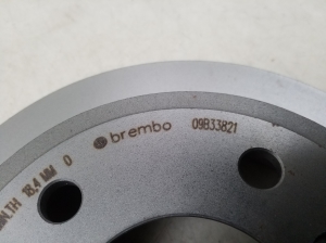 BMW X1 E84 (2009–2015) Bremsscheibe hinten 09B33821 - 5
