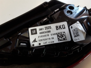 Opel Corsa E (2014–2018) Tail light on trunk lid 39012625 - 2
