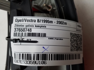 Opel Vectra B (1995–2002) Eckleuchte hinten 37650748 - 3