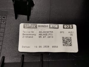 AUDI e-tron SUV (2018–2026) Other dashboard part 4KL863075A - 2