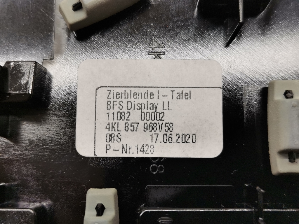 AUDI e-tron 1 generation (2018-2024) Panelės apdaila 4KL857968 21188541