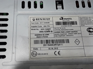 Mercedes Benz Citan 415 (2012–2021) Radio (head unit) 281154063R - 2