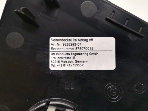 BMW i 3 I01 (2013–2026) Airbag switch 9282993 - 2