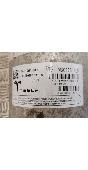 Tesla Model S S (2012–2026) Aizmugurējā tilta gaisa piekares spilvens 1067461-00-C - 5