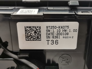 Hyundai Kona (2017–2023) Heater control panel 97250-K4075 - 2