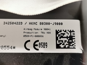 Hyundai Kona (2017–2023) Passenger dashboard airbag 80300-J9000 - 4