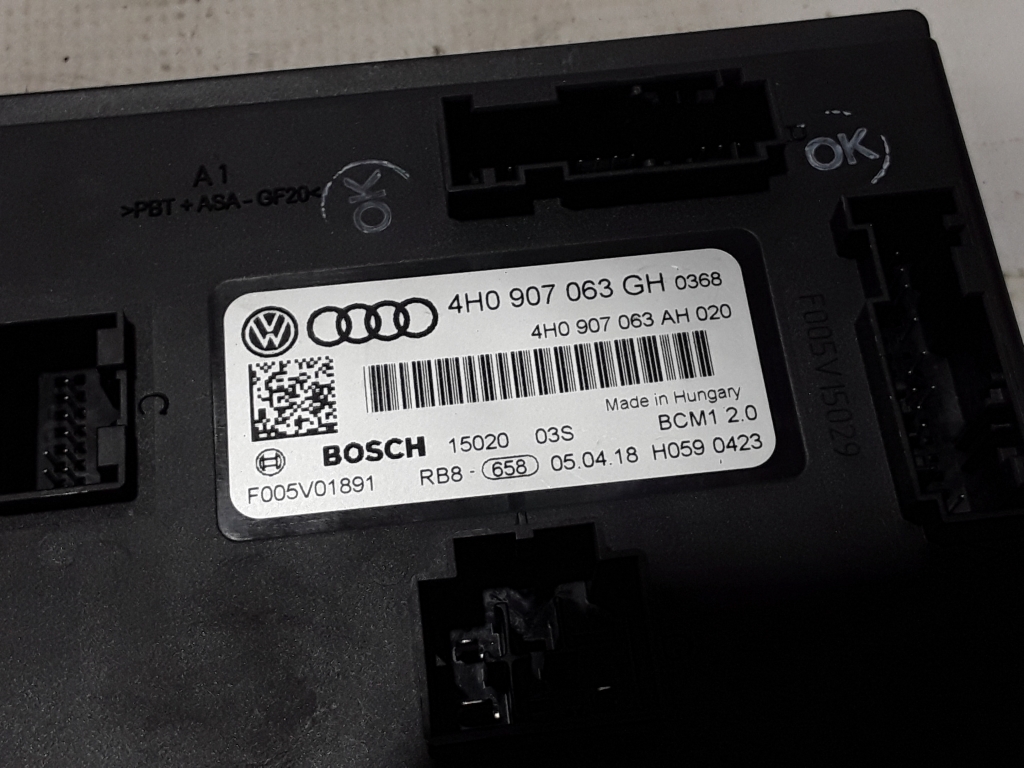 AUDI A6 C7/4G (2010-2020) Блок управления Комфорт 4H0907063GH 21065307