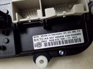 Volkswagen Caddy IV (2015–2020) Heater control panel 1K8907426AN - 2