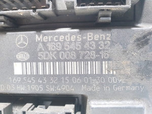 Mercedes Benz A-Class 169 (2004–2012) Komfortsteuergerät A1695454332 - 2