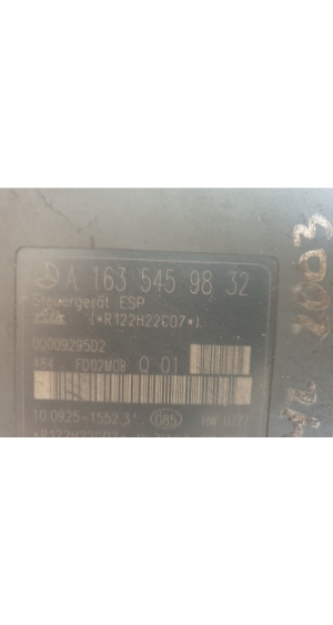 Mercedes Benz ML-Class 163 (1998–2005) ABS Steuergerät A1635459832 - 2