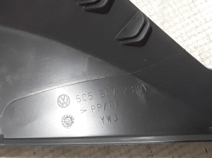 Volkswagen Beetle (2011–2026) Priekšējā statņa iekšējā apdare 5C5867233 - 3