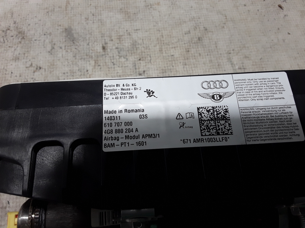 AUDI A7 C7/4G (2010-2020) Подушка безопасности панель салона 4G8880204A, 4G8880204E 21070533