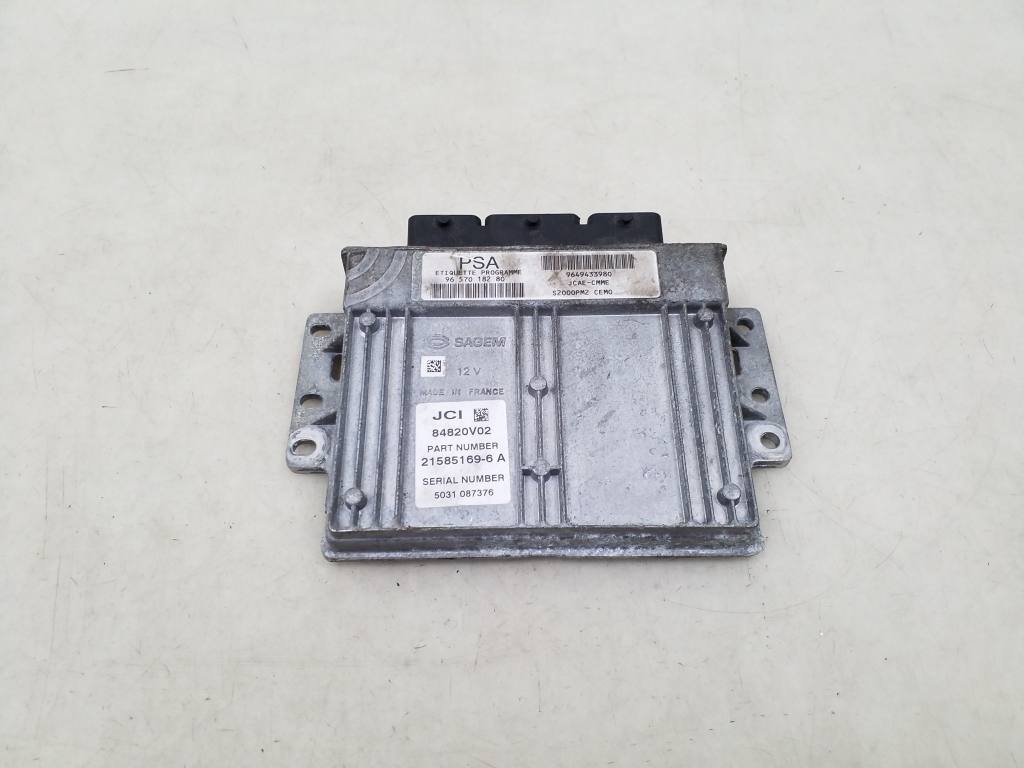 CITROËN C3 1 generation (2002-2010) Engine Control Unit ECU 9657018280 24977499