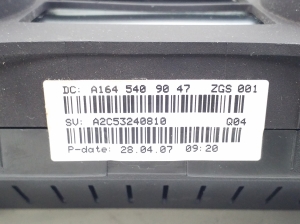 Mercedes Benz ML-Class 164 (2005–2011) Instrument cluster A1645409047 - 4