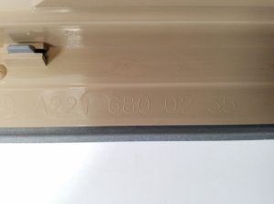 Mercedes Benz S-Class 221 (2005–2013) Inner sill trim A2216800235 - 3