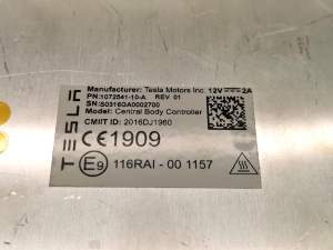 Tesla Model X X (2015–2026) Komfortsteuergerät 1072541-10-A - 2