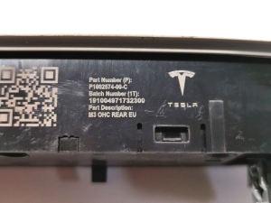 Tesla Model 3 3 (2016–2024) Rear interior lighting panel 1092574-00-C - 3