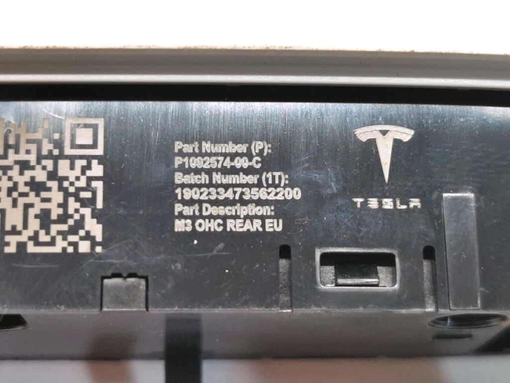 TESLA Model 3 1 generation (2017-2024) Interiörbelysning 1092574-00-C 21193619