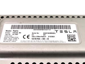 Tesla Model 3 3 (2016–2024) Control unit 1079755-00-D - 2