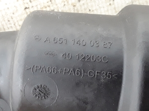 Mercedes Benz CLA-Class W117 (2013–2019) Schlauch A6511400387 - 2