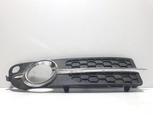 Front bumper fog light cover chrome trim - 