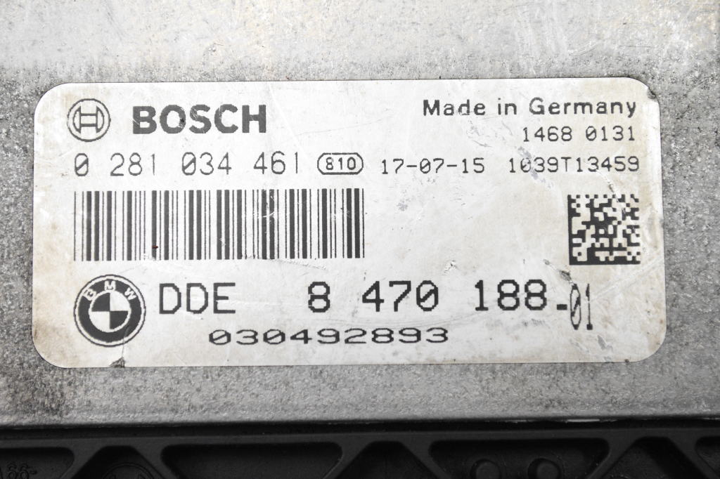 BMW 3 Series F30/F31 (2011-2020) Engine Control Unit ECU 8470188 24471804