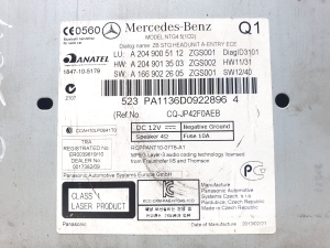 Mercedes Benz C-Class 204 (2007–2014) Audio, Video, Navigation A2049005112  A2049013503  A1669022605 - 3