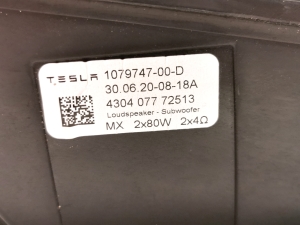 Tesla Model 3 3 (2016–2024) Speaker 1079747-00-D - 3