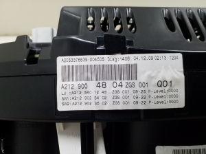Mercedes Benz E-Class W212 (2009–2015) Kombiinstrument A2129004804 - 5