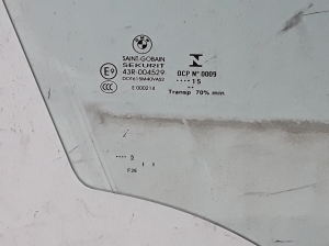 BMW X4 F26 (2014–2018) Priekšējo durvju stikls 7339892 - 4