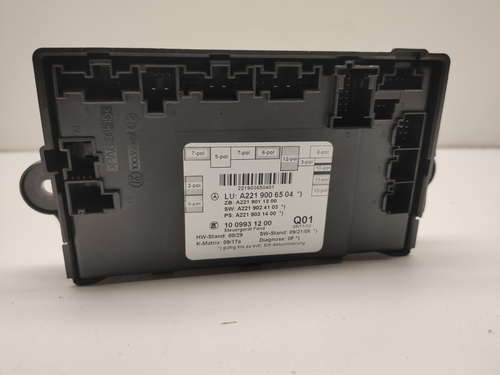 MERCEDES-BENZ S-Class W221 (2005-2013) Rear Right Door Control Unit A2219006504, A2219011300, A2219024103 21866087