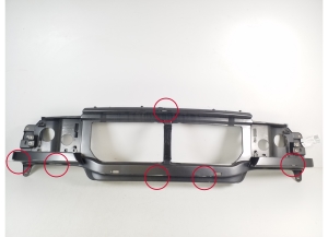   Schlossträger und seine Teile (Frontmaske)  - 6L548A164AB 