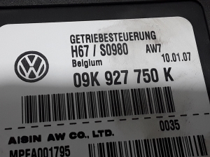 Volkswagen Transporter T5 (2003–2015) Getriebesteuergerät 09K927750K - 3